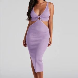 NWT Windsor Keyhole and Cutout Midi Dress